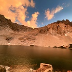 Sunset over Red Lake, Split Mountain