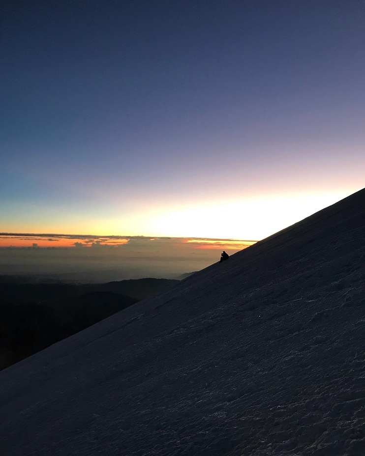 Sunrise on the north face, Pico de Orizaba