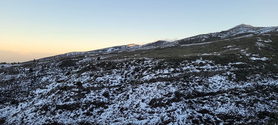 Snow near Andenes View Point, Roque de los Muchachos
