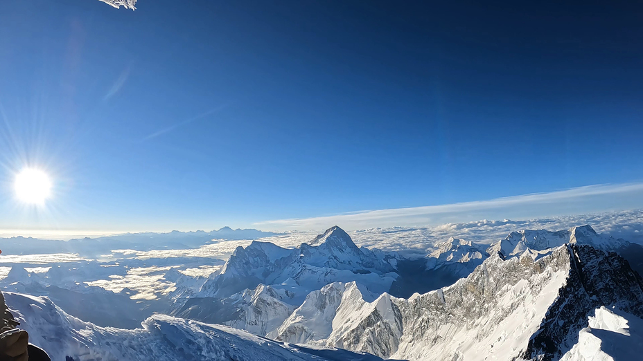 View from summit, Mount Everest