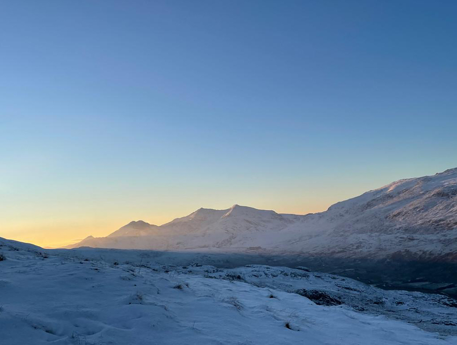 View looking across to the Glyders, Moel Siabod