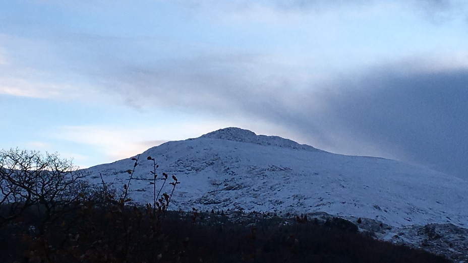 View of Moel Siabod from Joe Browns, Capel Curig