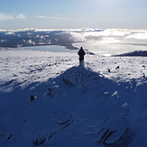 Summit of Caherconree Jan'23 - buuuurrrr!