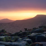 Sunset from Woolpacks, Kinder Scout