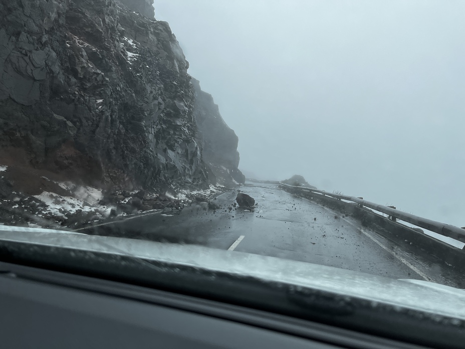 Bad weather to the top, Roque de los Muchachos