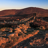 Late evening on the  Clwydians., Moel Famau