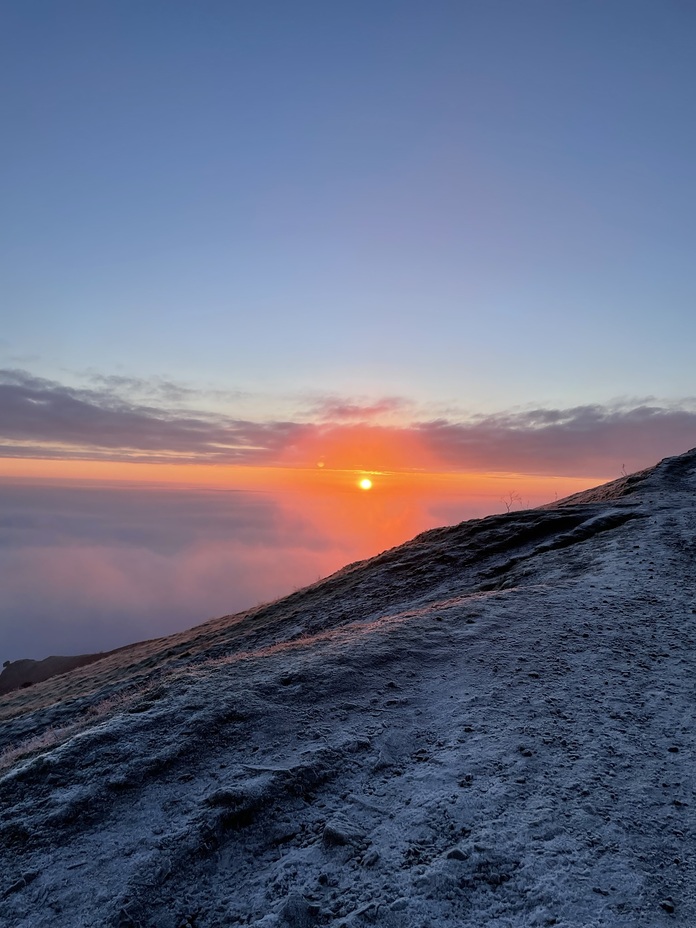 A beautiful January sunrise, Worcestershire Beacon