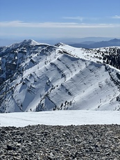 Looking down from the peak, Mount Charleston photo