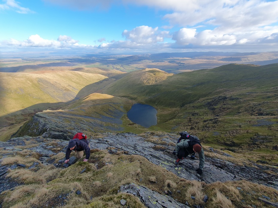 Hard climb, Blencathra