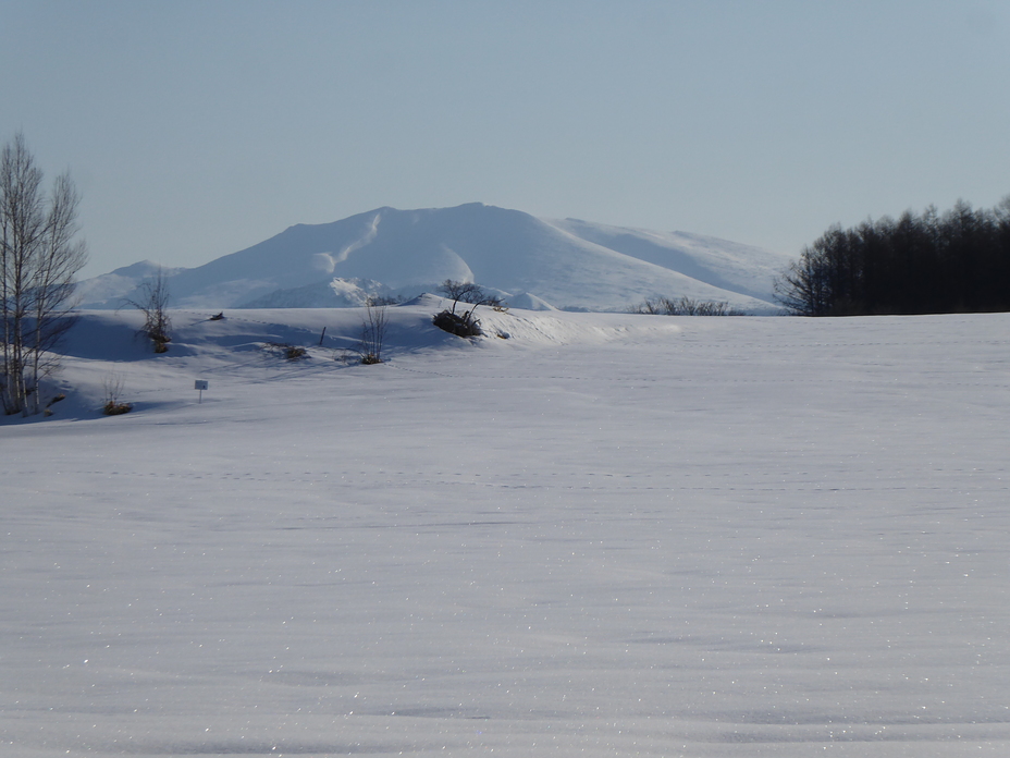 Unabetsu from the west., Mount Unabetsu