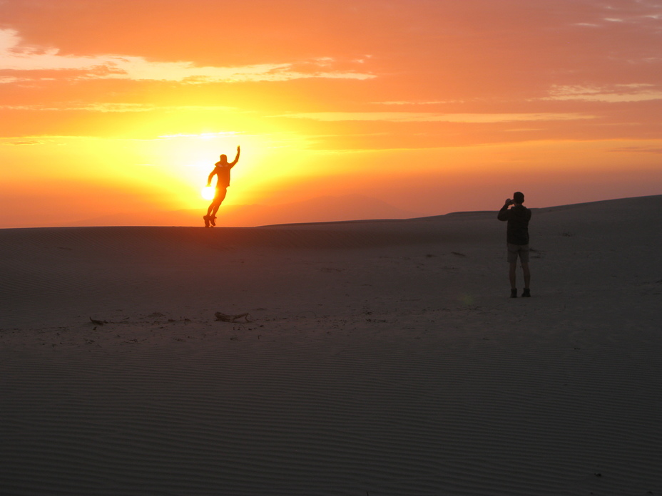 Sunset At Summit Of Cerro Blanco Sand Dune, Cerro blanco/sand dune