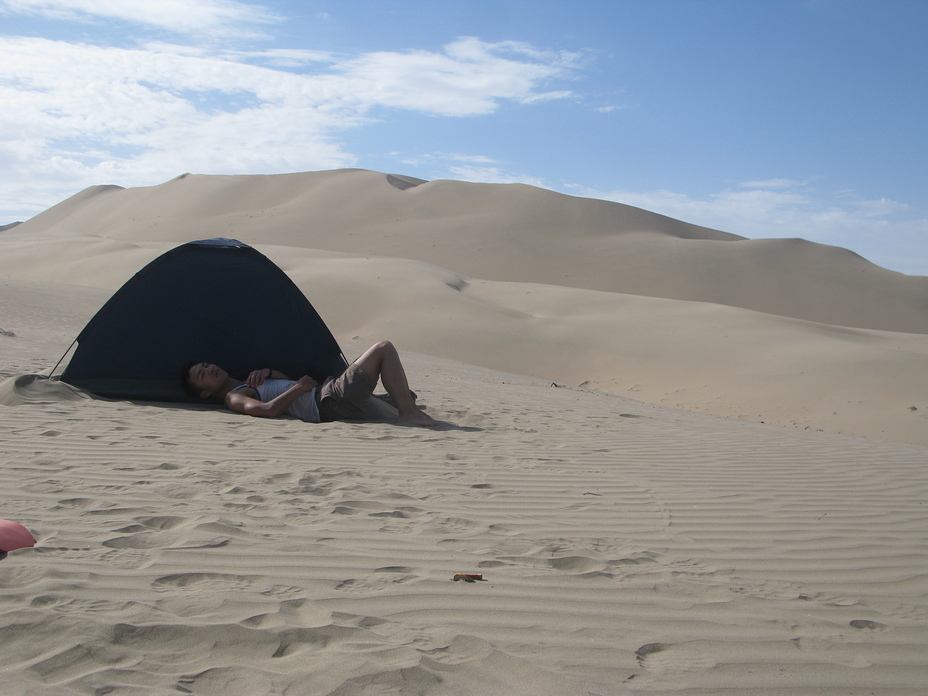Camping At Cerro Blanco Dune, Cerro blanco/sand dune