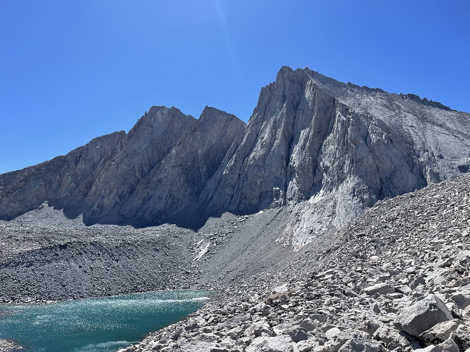 The imposing East Face from the Williamson Bowl, Mount Tyndall