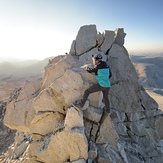 Some airy class 3 atop the NW ridge, Mount Tyndall