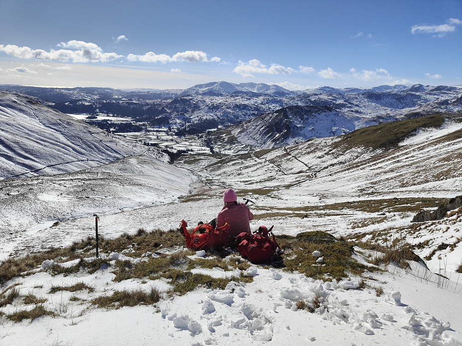 Halfway up Fairfield 