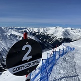 Ski trail via Slovakia from Gasienicowa slope to Goryczkowa slope, Kasprowy Wierch