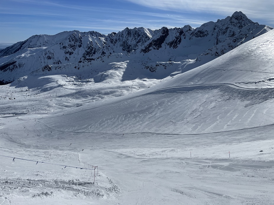 Gasienicowa slope with High Tatras, Kasprowy Wierch