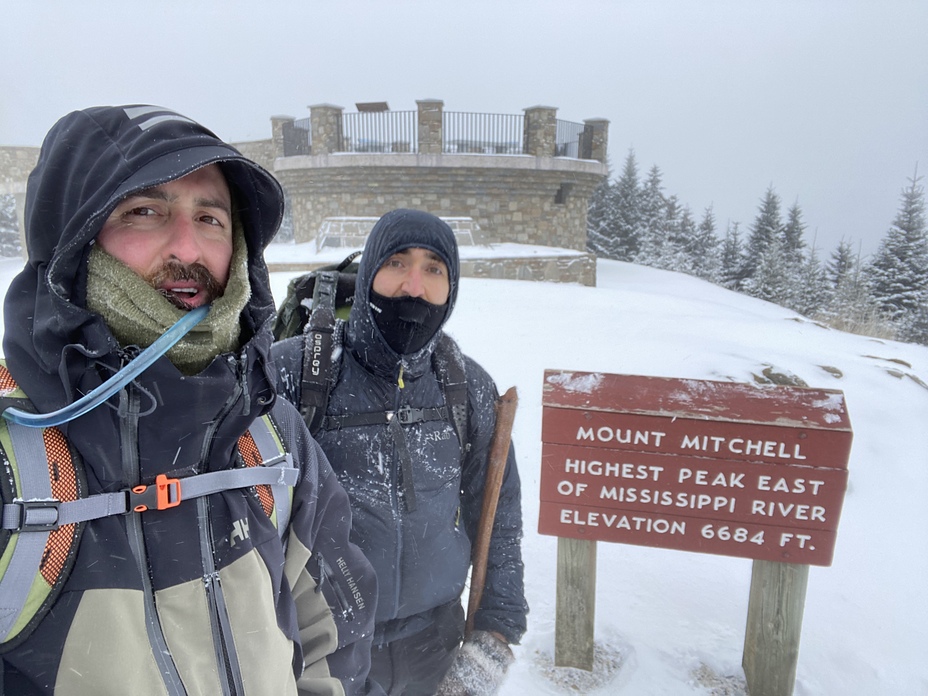 Winter storm 2021, Mount Mitchell (North Carolina)