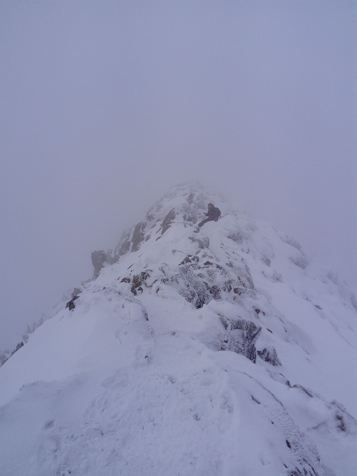 Striding edge winter, Helvellyn