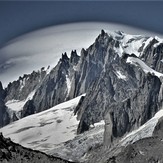 Grand Capucin and Aguilles du Diable, Mont Blanc