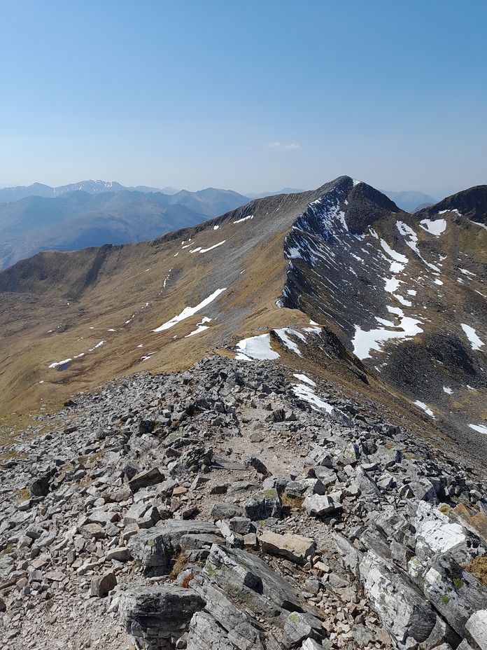 Na Gruagaichean from east ridge