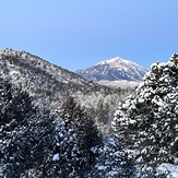 East Spanish Peak from Deck, West Spanish Peak