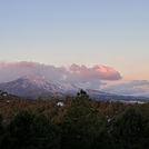 East Spanish Peak at dusk from deck