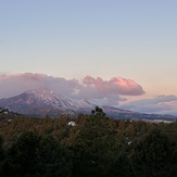 East Spanish Peak at dusk from deck, West Spanish Peak
