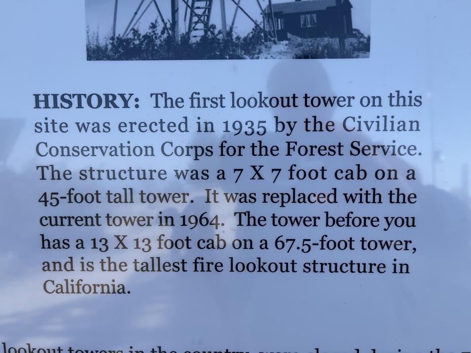 Information of Palomar watch tower, Palomar Mountain