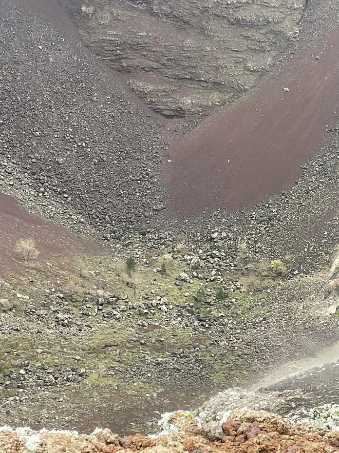 Inside Mt Vesuvius Crater