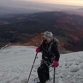 Vanessa Flores de Honduras en el glaciar del Citlaltepetl, Pico de Orizaba