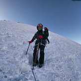 Vanessa Flores en el Citlaltepetl, Pico de Orizaba