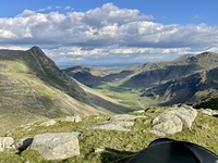 Looking down into Mickleden, Pike of Stickle photo