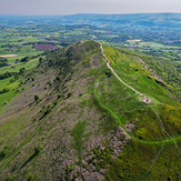 Aerial view of Skirrid Fawr looking SW, Ysgyryd Fawr