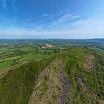 Aerial view of Skirrid Fawr looking SE, Ysgyryd Fawr