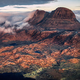 Last of the light and Clouds rolling in over Sulivan, Suilven