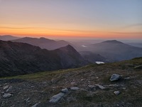 Mountains on fire, Brandy Hill, Wales photo