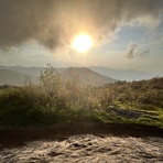 Golden Hour from lower summit, Black Balsam Knob