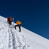 Вторая косая полка,страховочные перила, Mount Elbrus