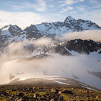 North side of Bashful Peak from near the summit of Bold Peak (6/22/2019)