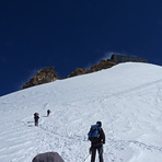 Approach to Punta Gnifetti, Zumsteinspitze