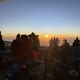 Sunrise summit on Uhuru Peak, Mount Kilimanjaro