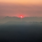 Sunrise seen from below Tim Jones Peak