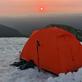 Sunrise seen from below Tim Jones Peak, Mount Seymour