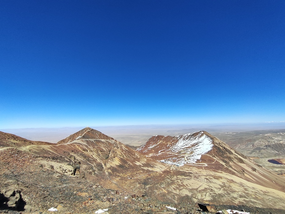 View from Chacaltaya towards the Altiplano