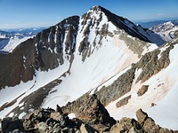 Castle Peak, view from Conundrum Peak photo