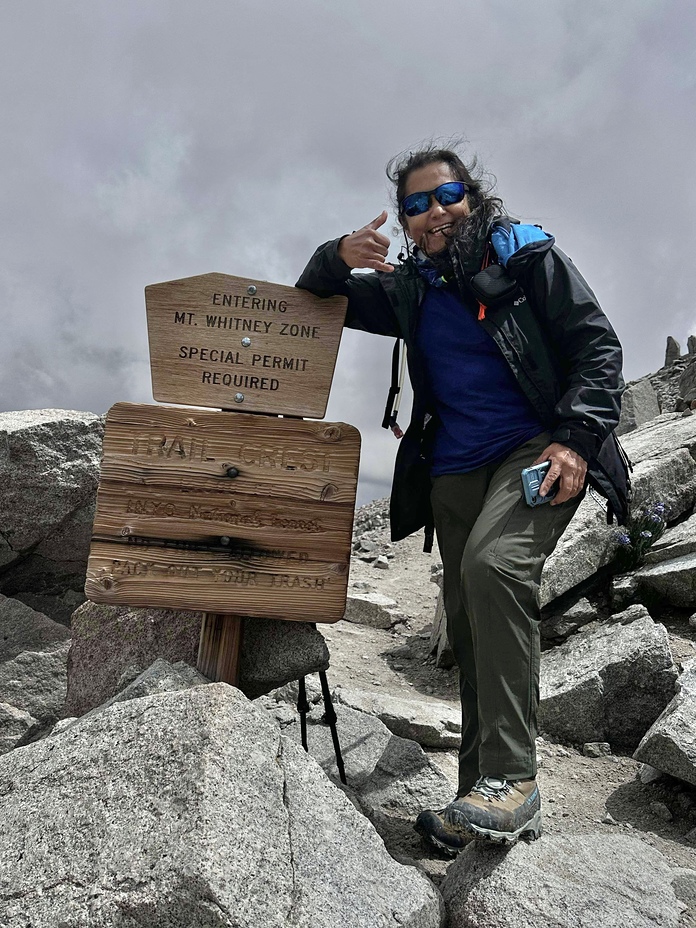 Way up to summit, Mount Whitney