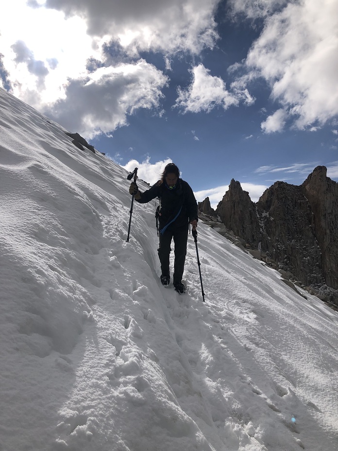 Snow traverse, Mount Whitney