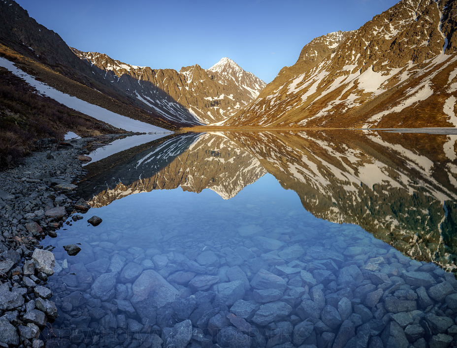 Eagle Peak as seen from Eagle Lake, Eagle Peak (Alaska)