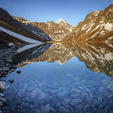 Eagle Peak as seen from Eagle Lake, Eagle Peak (Alaska)